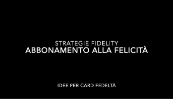 Pillola Strategie e idee per le Card Fedeltà