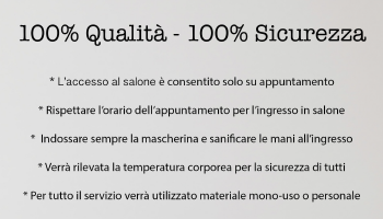 Regole di ingresso in salone