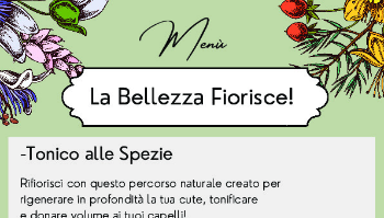 Menù Bellezza Fiorisce