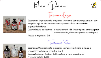 Scheda Tecnica Menu Donna