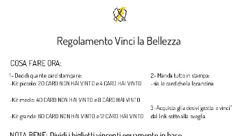 Regolamento Vinci La Bellezza