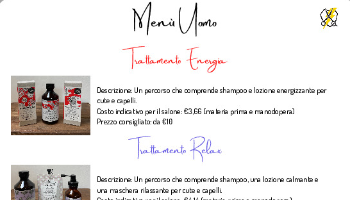 Scheda Tecnica Menu Uomo