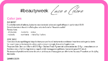 Scheda Tecnica Beauty Weeks Luce E Colore